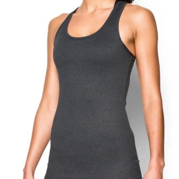 Under Armour Women's Victory Tank Top - Carbon Heather Size Large Running UA - Picture 1 of 10
